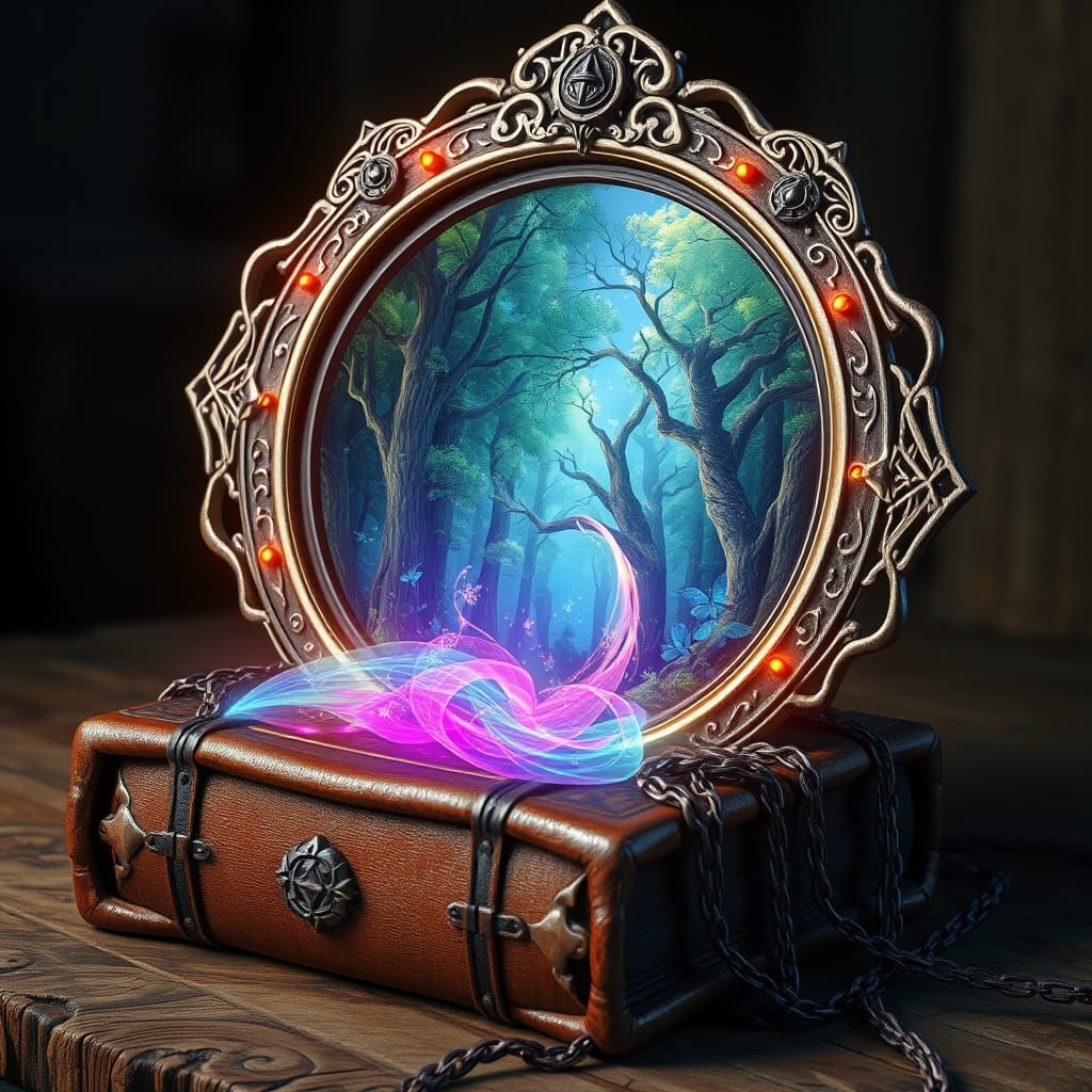 Ancient Elvin Mirror Reveals Lush, Mystical Forest in Vibran...