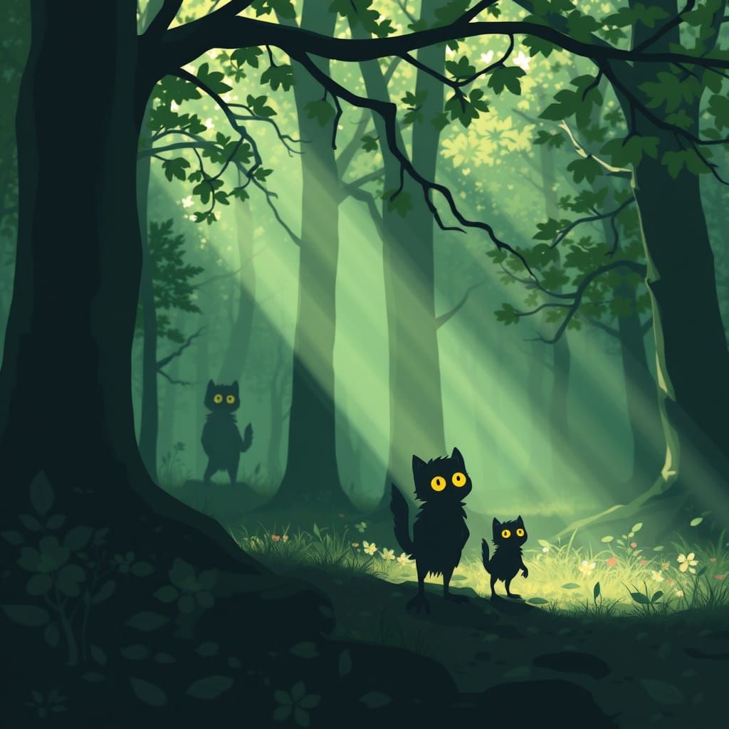 Adventurer in Undead Forest: Dark Fantasy Scene