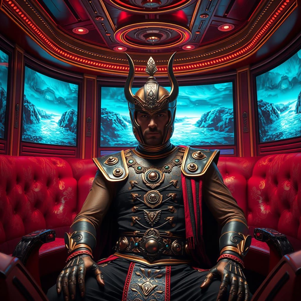 Zartan in Lavish Futuristic Roman Booth