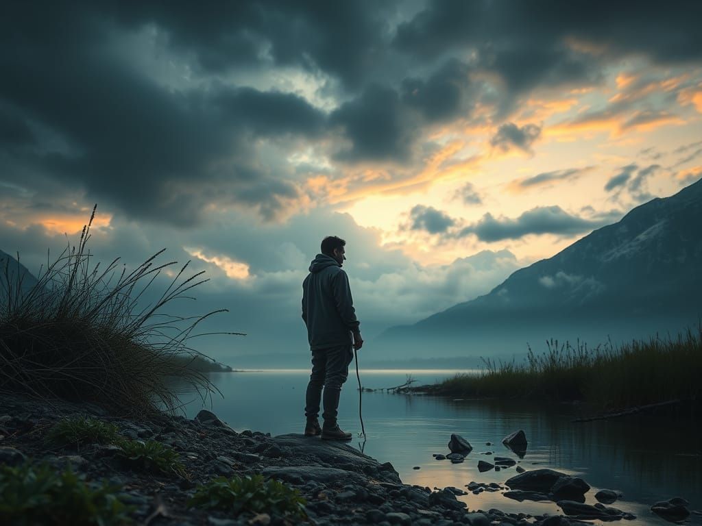 Vivid Riverbank Scene with Songs of Deliverance