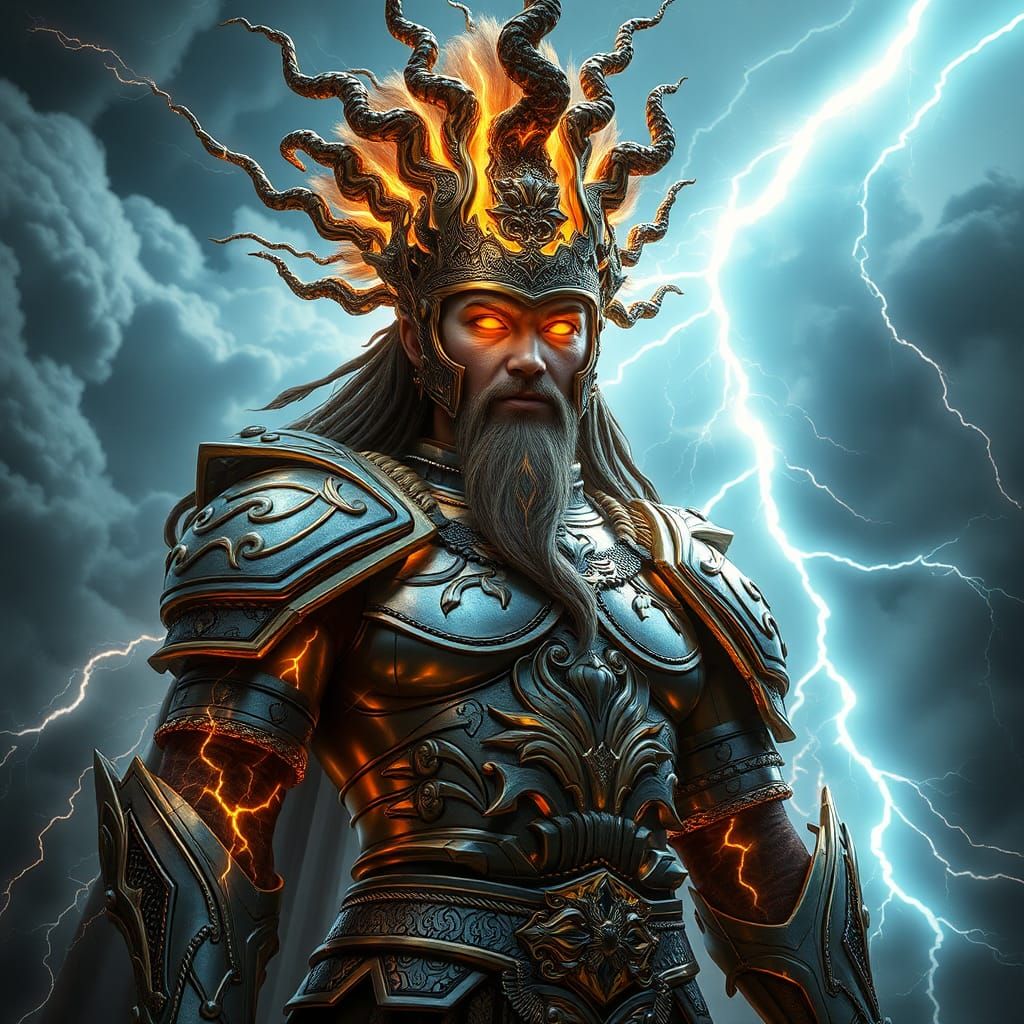 Iranian Thunder God Tishtrya Radiating Power