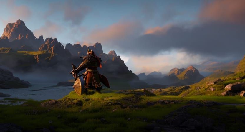 Bor, the half-orc barbarian(aceepting prompt tips)