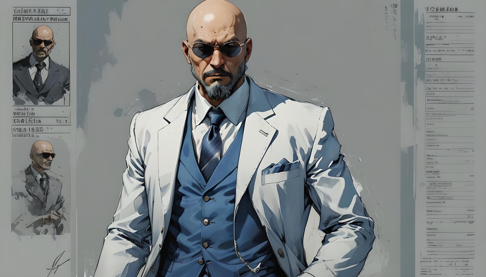 Victorian Pirate Anime Mugshot in Soft Lighting