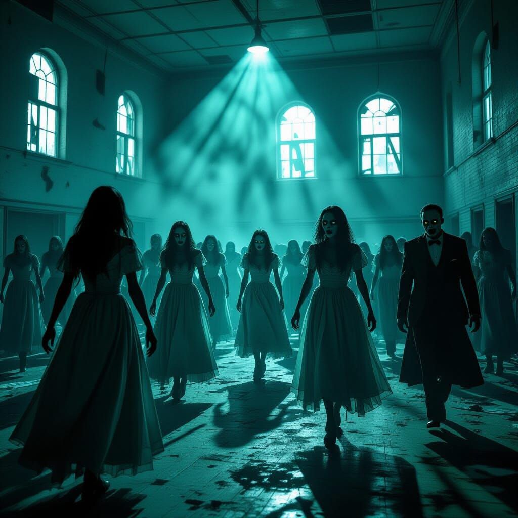 Zombie Prom Night in Abandoned Gymnasium