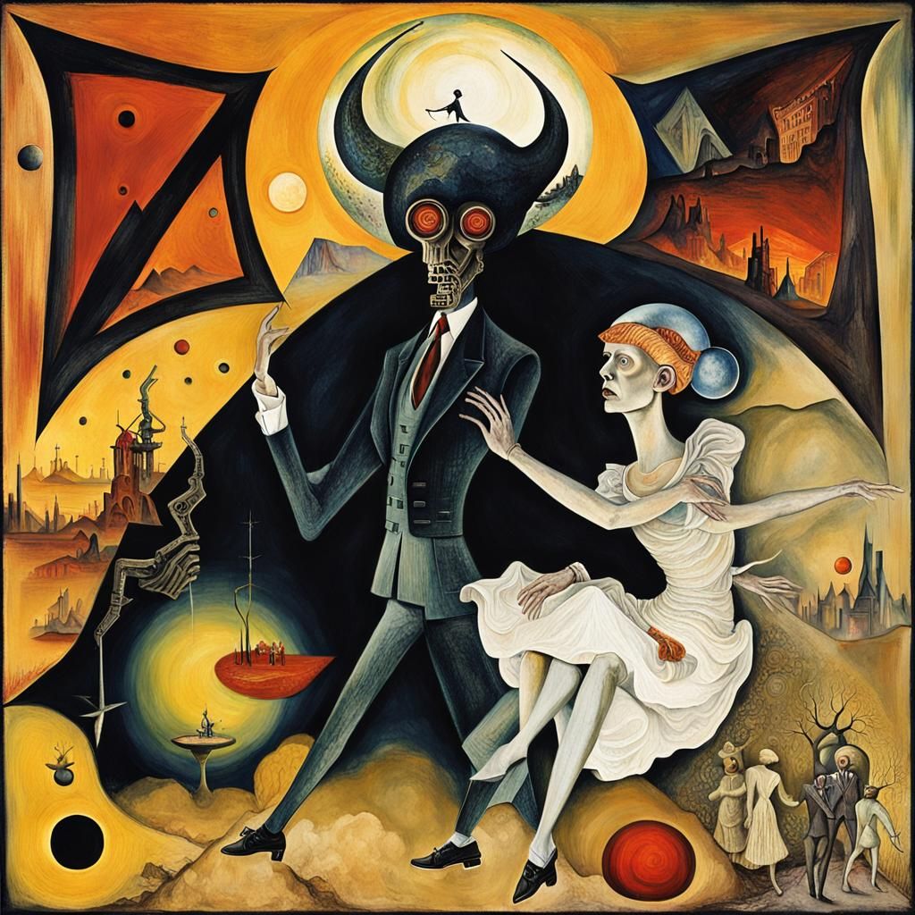 Surreal Tango Dancers in Post-Apocalyptic Wonderland