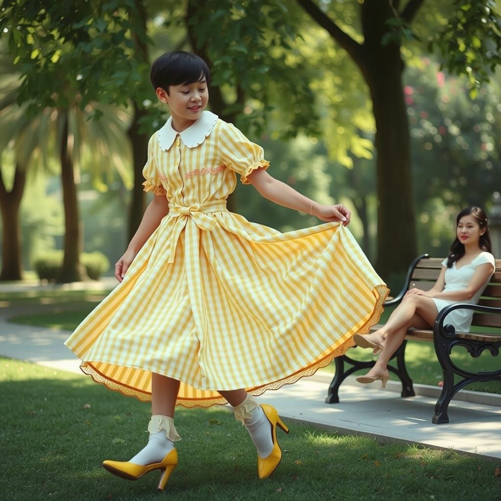 Ethereal Gentleman in Delicate Pastel Stripes