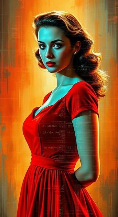 Glitch Photo Overlay with Fractal Mathematics