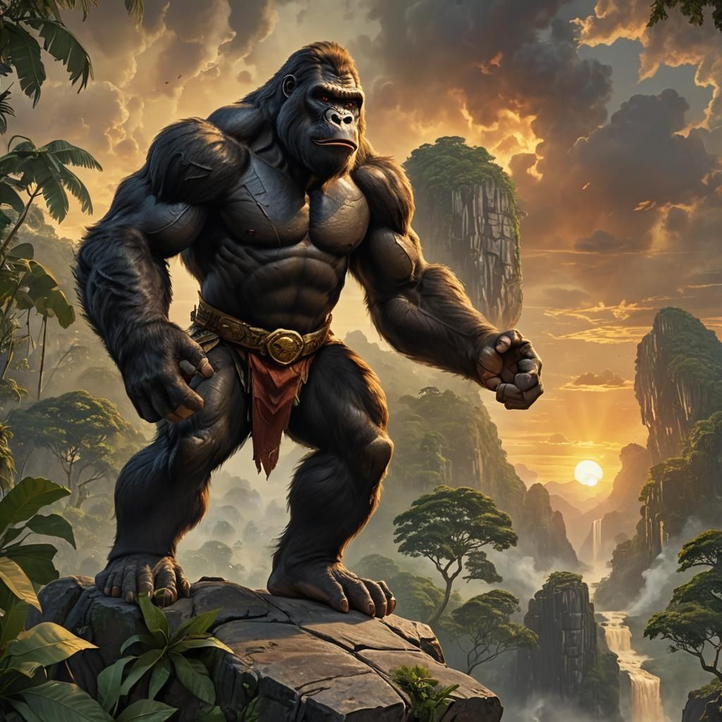 Kong the Savage Overlooks His Jungle Kingdom