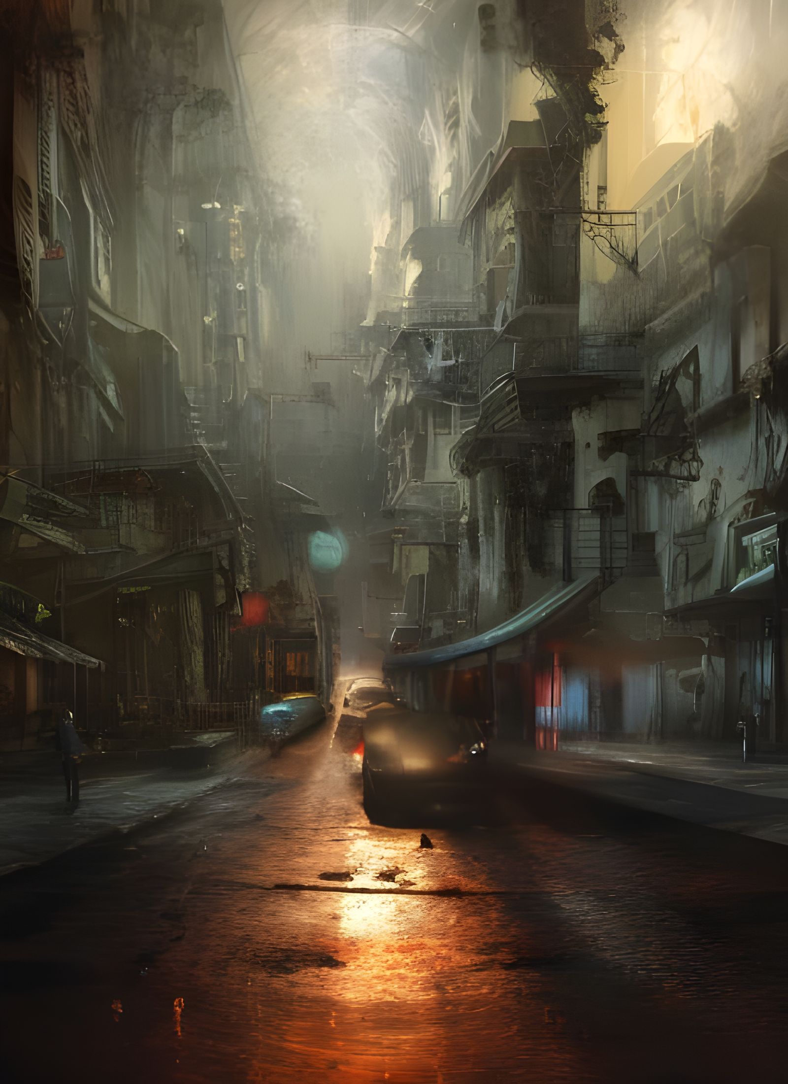 Hyperrealistic Wide-Angle Lens Concept Art Masterpiece