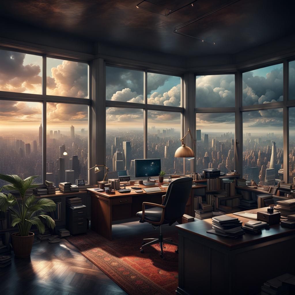 Epic View from the Office: Digital Matte Painting