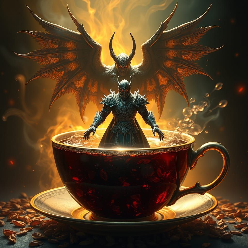 Epic Lucifer Showdown in Teacup Arena