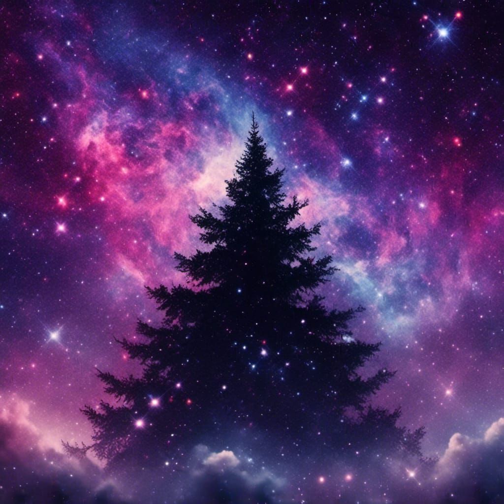 Cosmic Stardust Entity Under Aurora Borealis