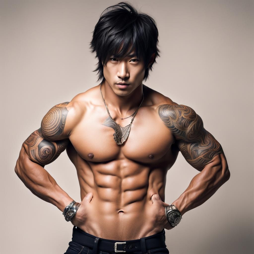 Japanese Idols with Muscles and Maori Tattoos