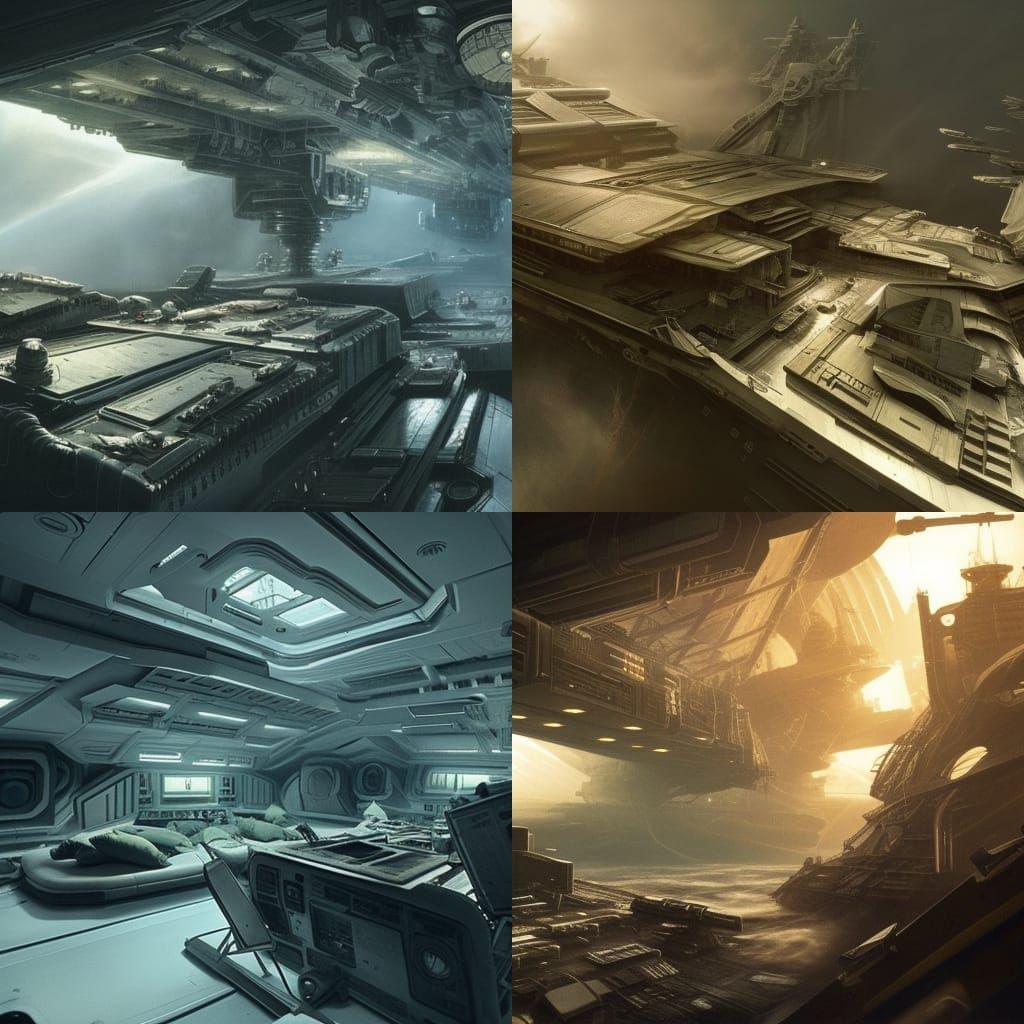 Wrecked Living Quarters on Weyland-Yutani Ship