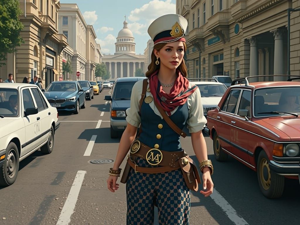Kassandra as Tour Guide in Modern Athens