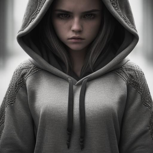 Hyperrealistic Hoodie with Intricate Details