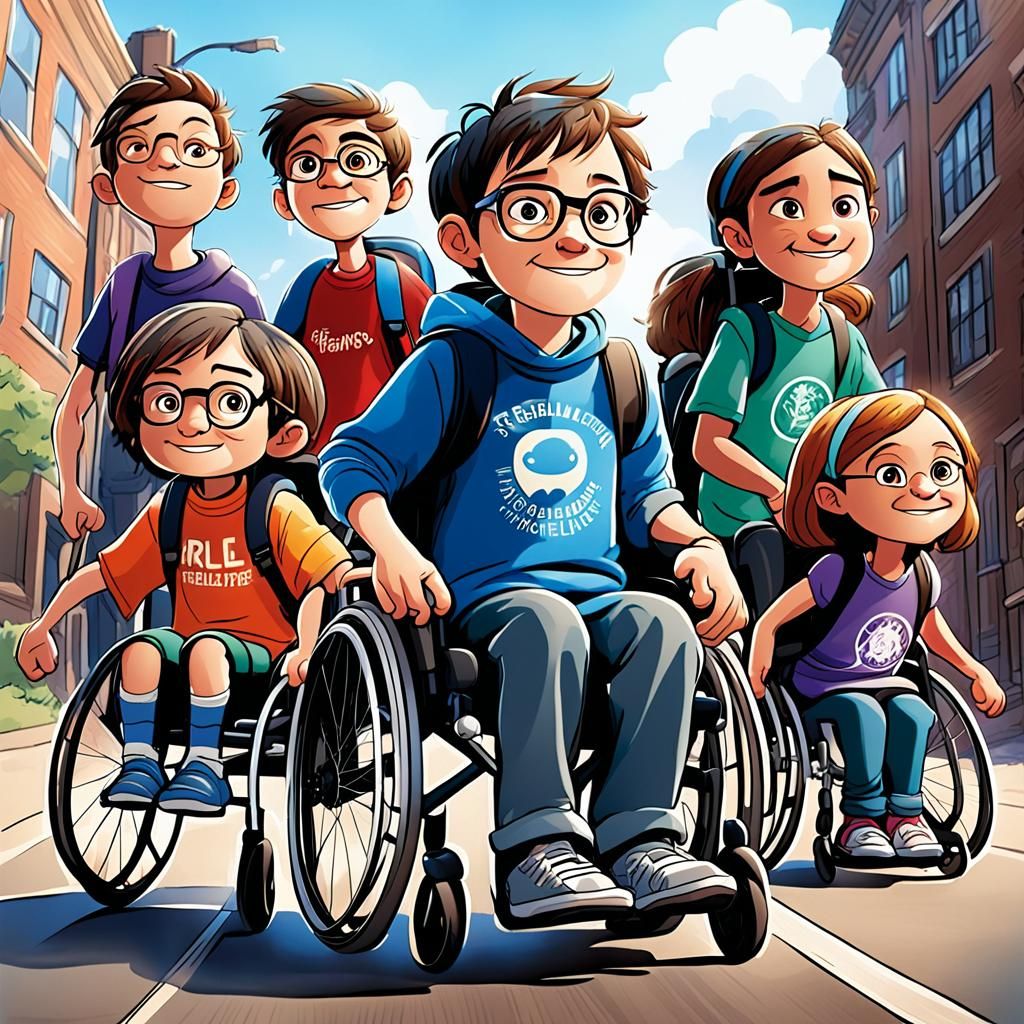 Cartoon: Children with Disabilities and Allies Unite