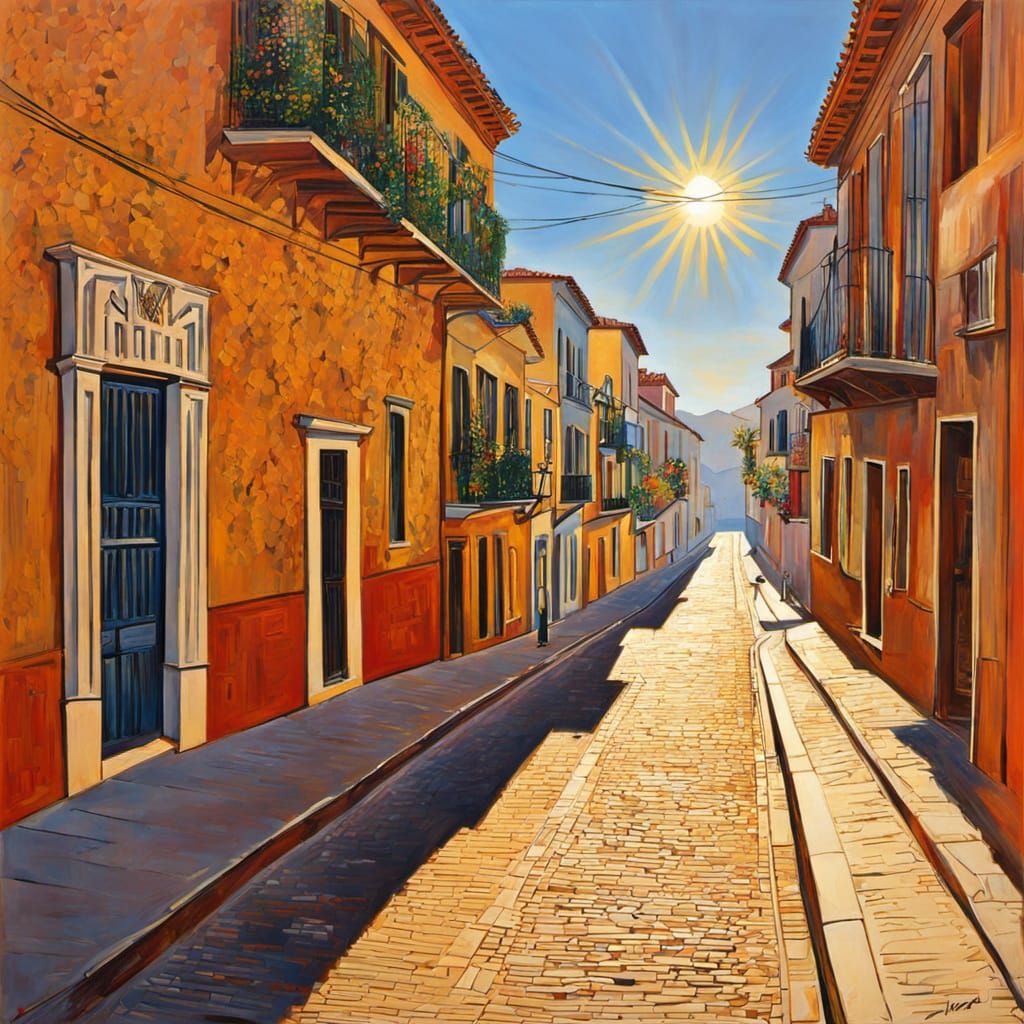 Street in the sun
