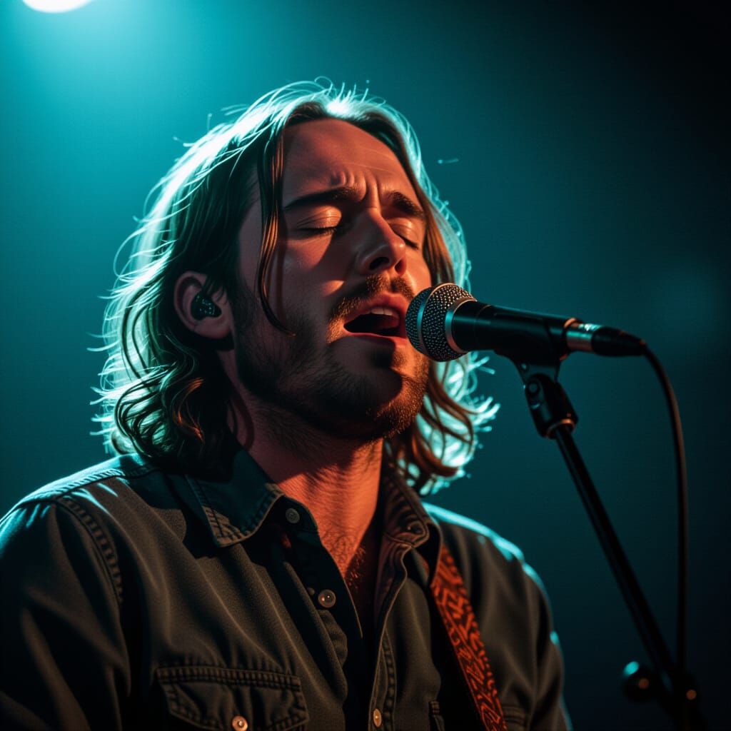 Andy Shauf Singing Passionately with Moody Cinematic Lightin...