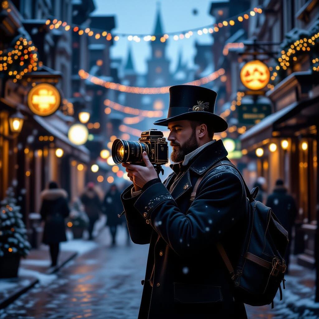 Steampunk Photographer Captures Holiday Chaos