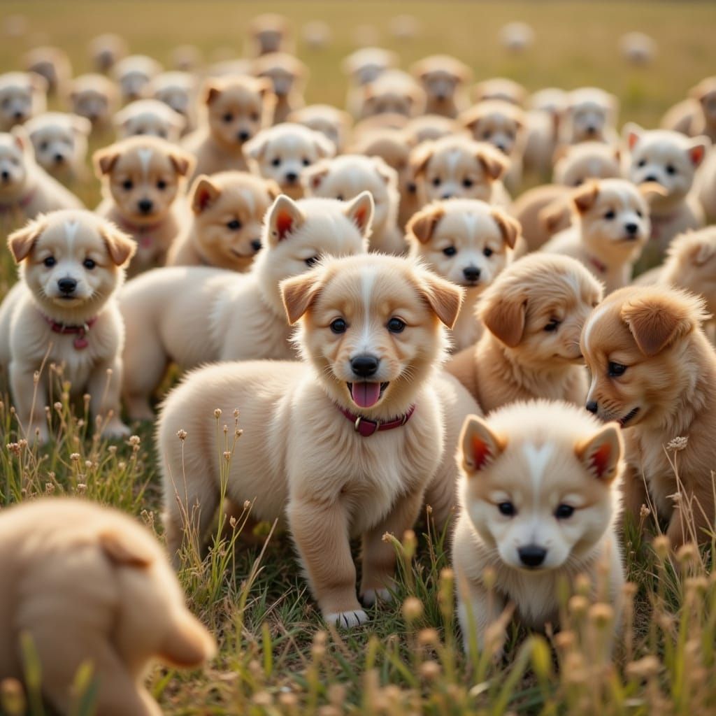 Endless Horde of Adorable Fluffy Puppies