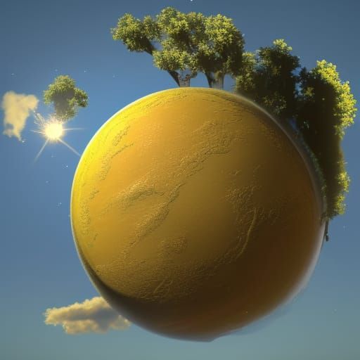 Planet Earth Crowned in Gold