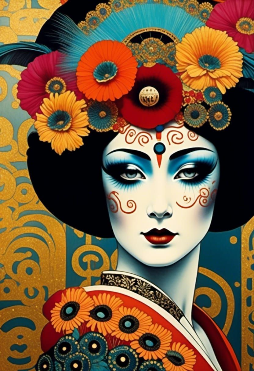 Autochrome Shogun Geisha: A Kaleidoscope of Cultures