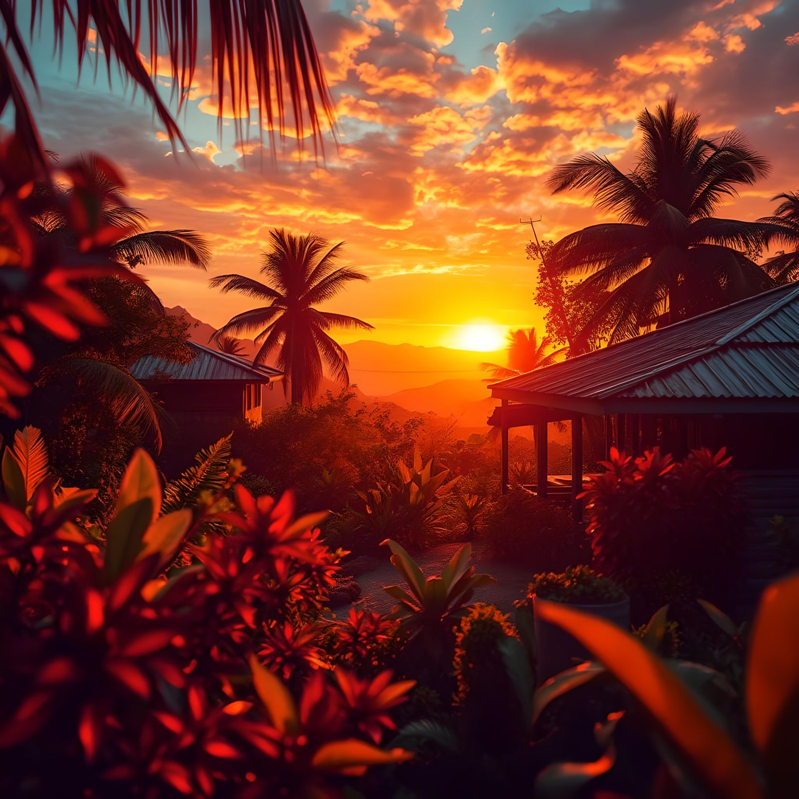 Sunset in Jamaica