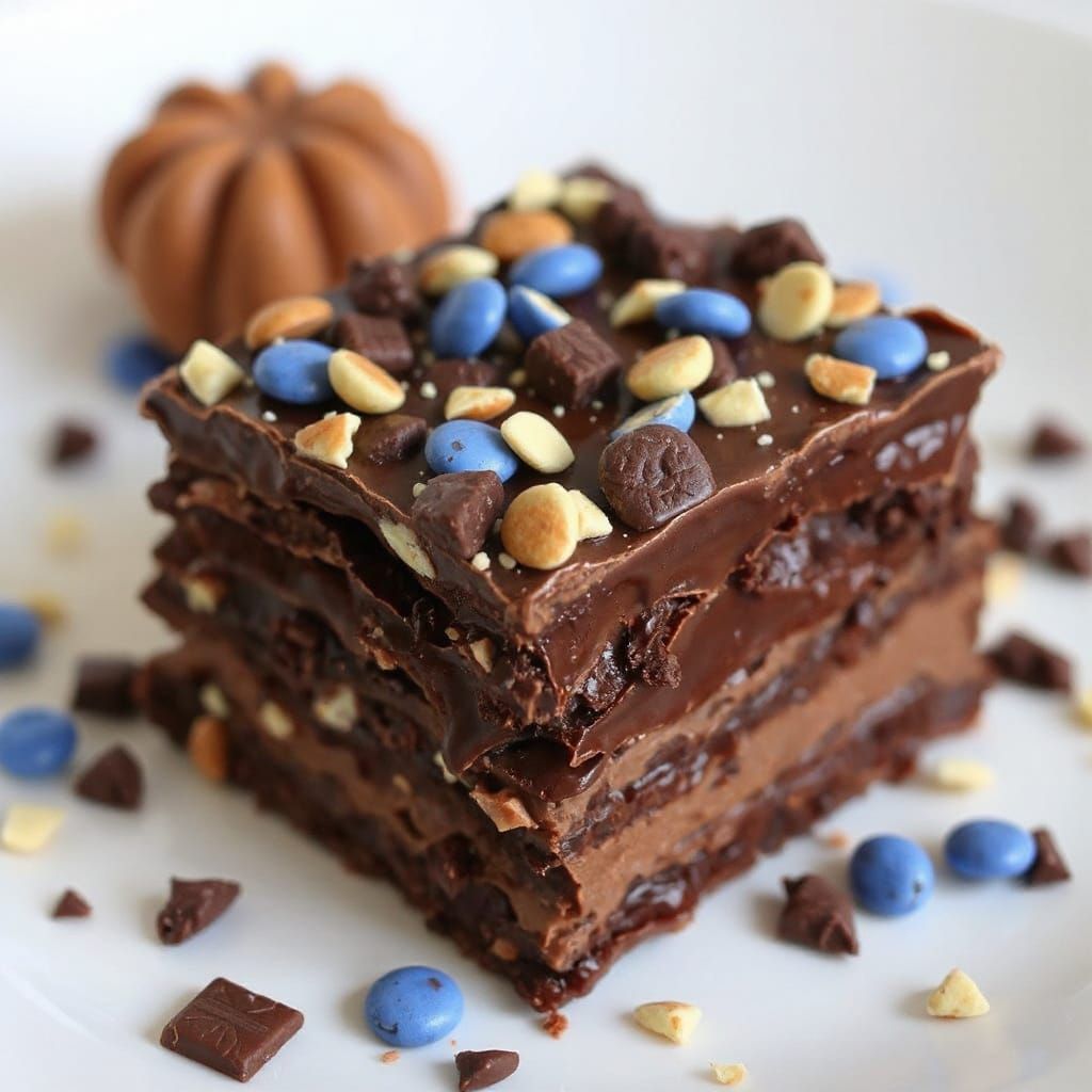 Surreal Cobalt Chocolate Landscape