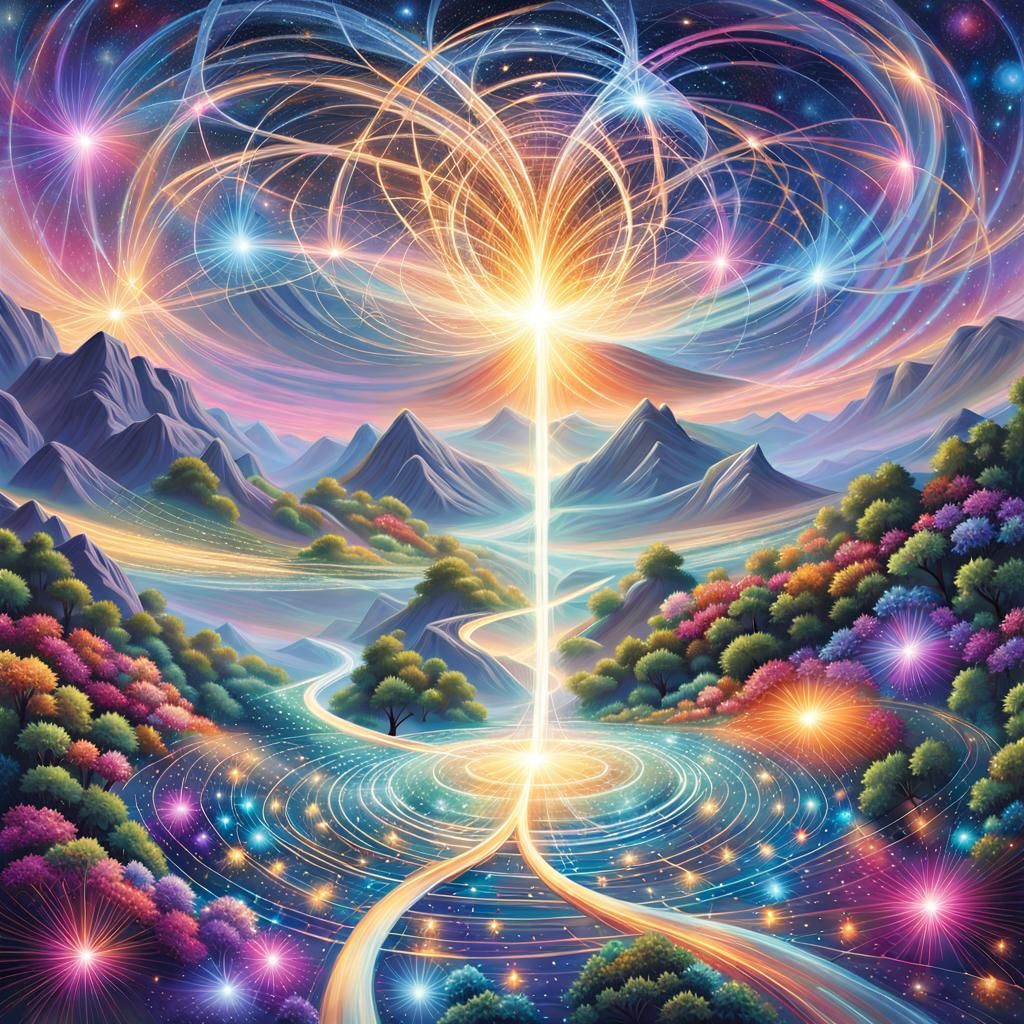 Interconnected Minds: A Cosmic Network of Thoughts