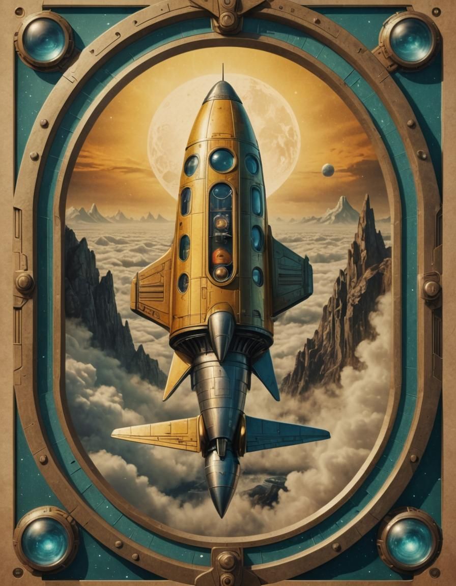 Art Deco Gemini Capsule Movie Poster