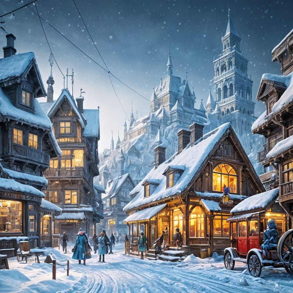 Breathtaking Winter Wonderland Scene in Stunning 8k Resoluti...