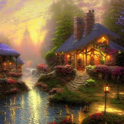 Ethereal Tavern Meeting in Fantasy Style