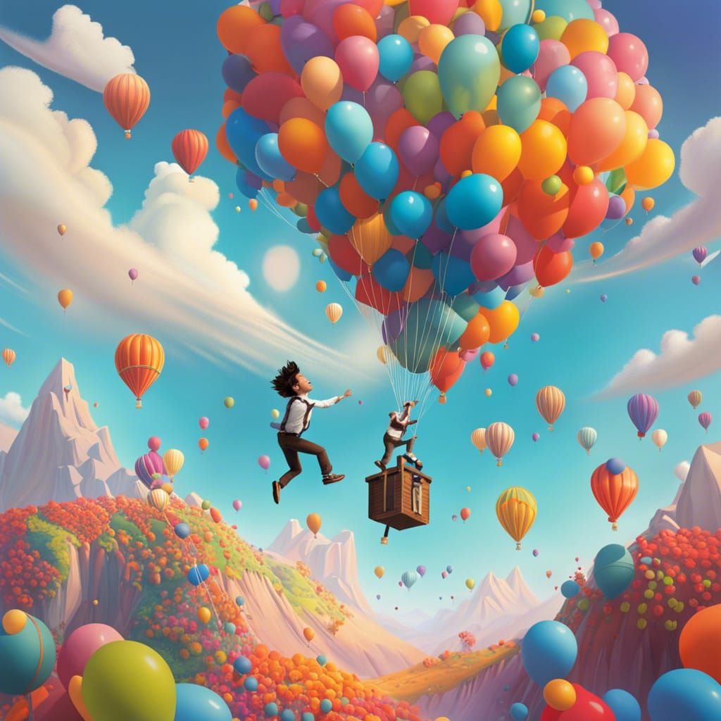 Dreamlike Freefall in a Whimsical World