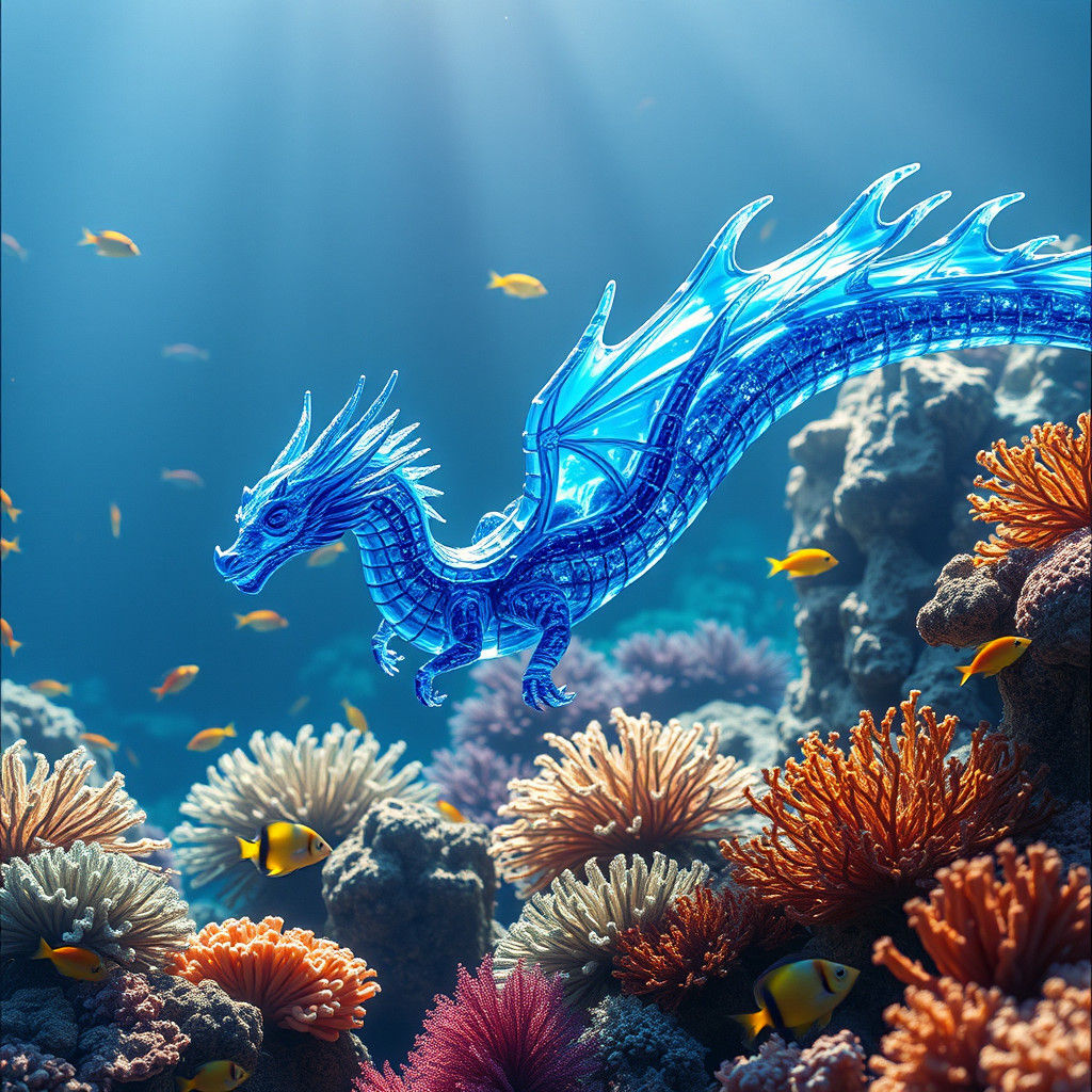 Glass Sea Dragon in Paradise Reef