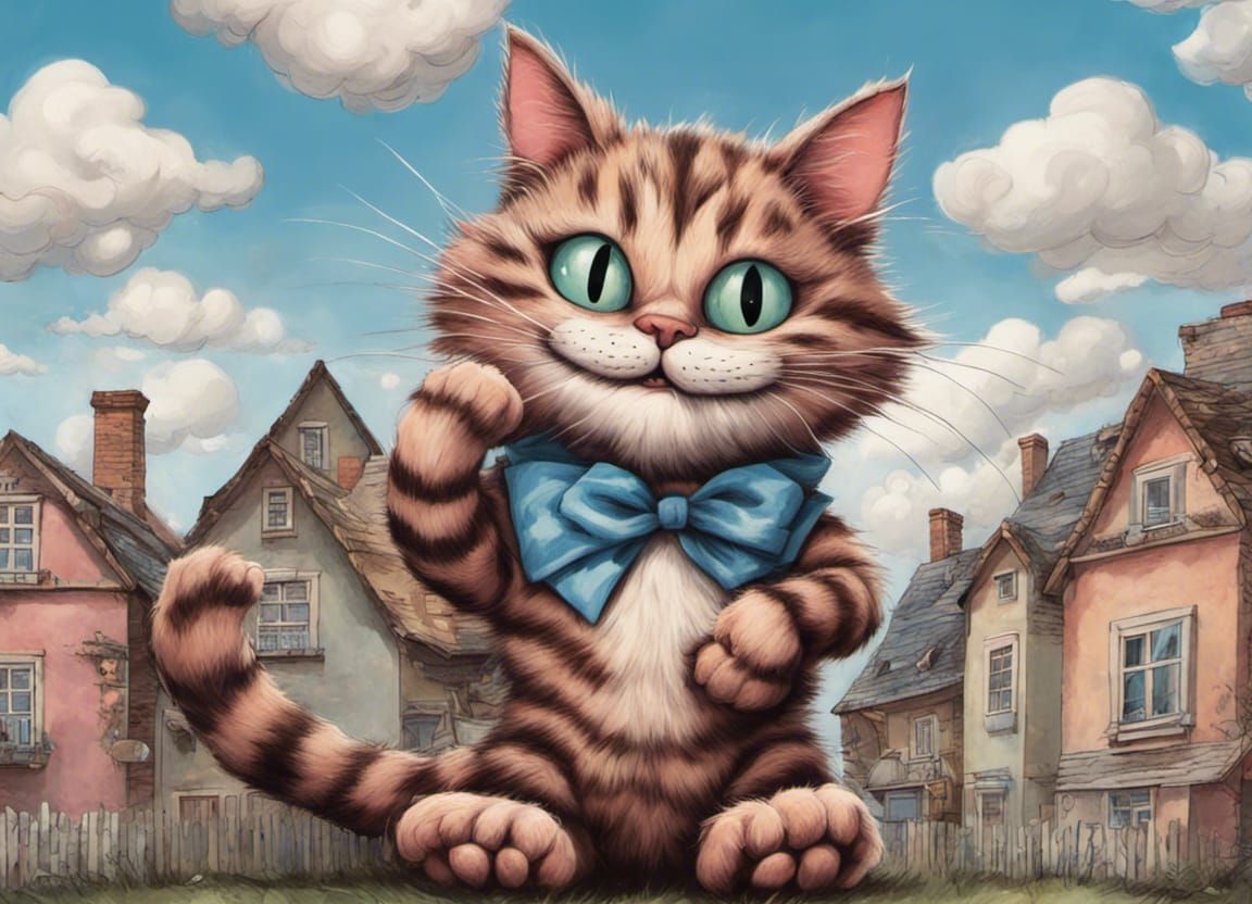 Giant kitty from the neighborhood