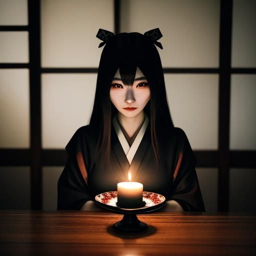 Gothic Girls at Candlelit Dinner: Professional Photography
