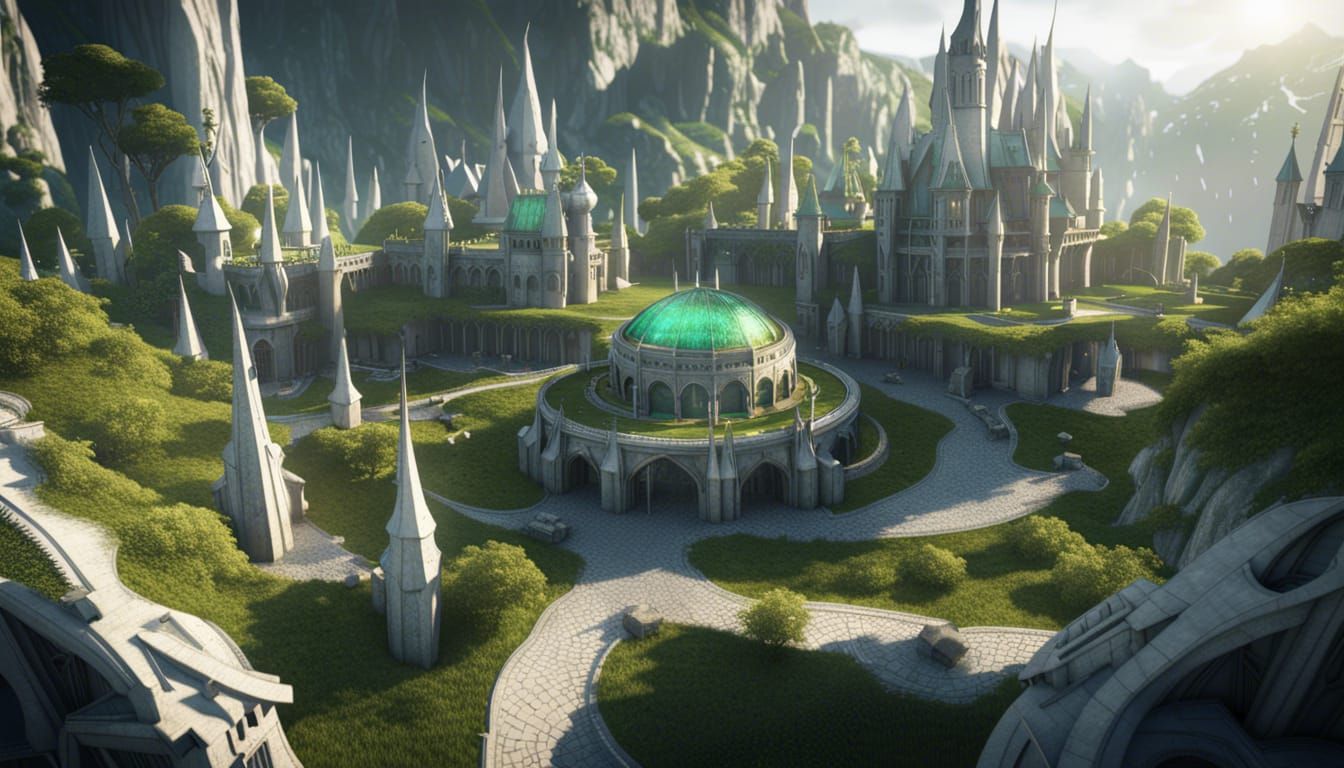 Breathtaking Elven Kingdom: Epic Fantasy Art