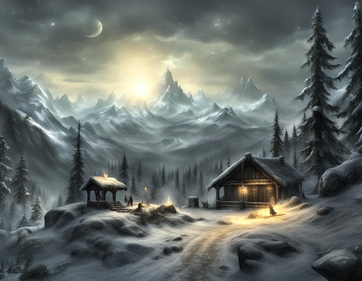 Skyrim-Inspired Magical Landscape