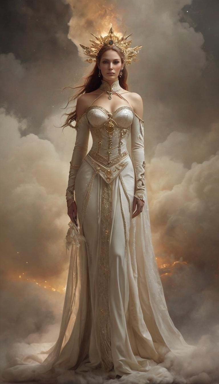 Pillar of Fire and Cloud in Mystical Style