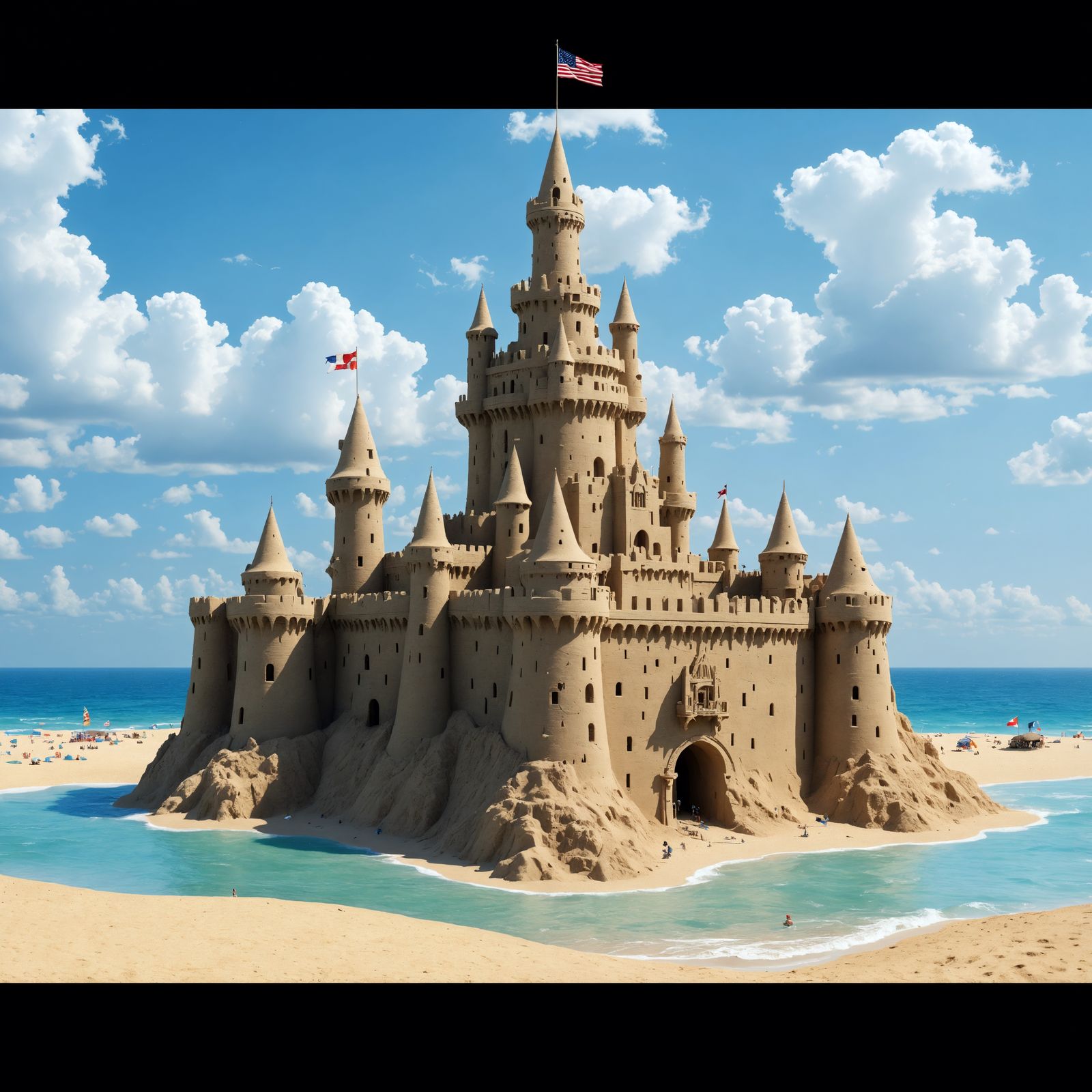 Majestic Sandcastle Fit for a Beach Kingdom