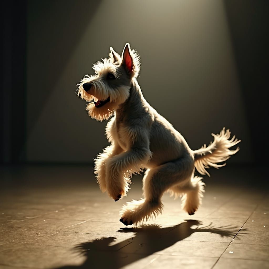 Dancing schnauzer
