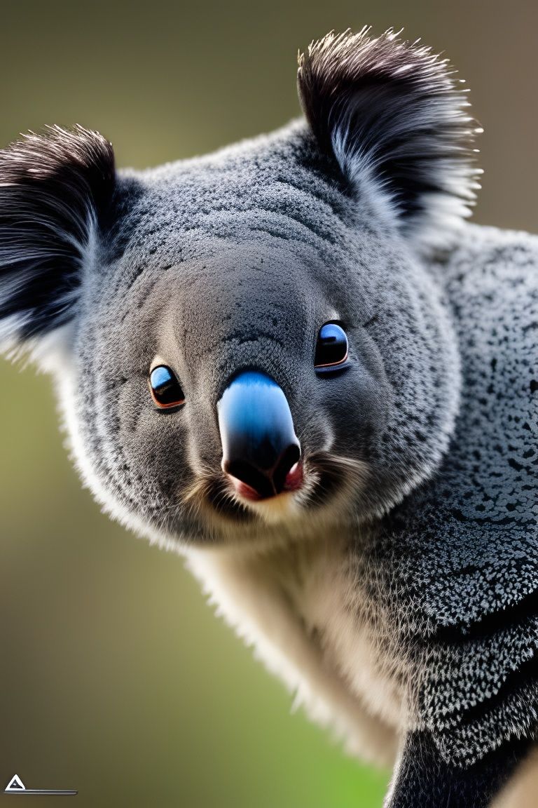 Hyperrealistic Koala Close-Up: Detailed 3D Render