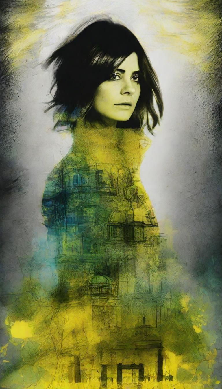 Silver Silhouette Double Exposure with TARDIS