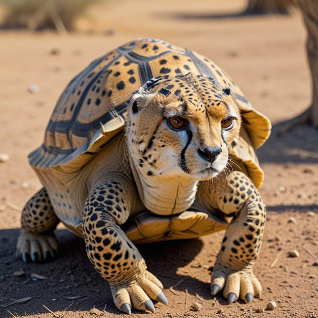 Cheetah Disguised as Tortoise