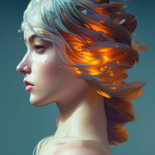 Four Seasons Portrait in Hyperdetailed Lighting