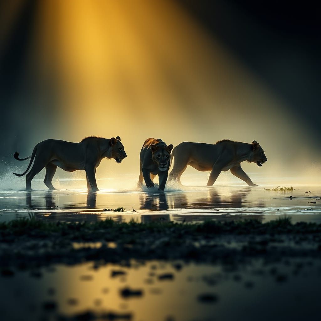 Okavango Delta Lions.