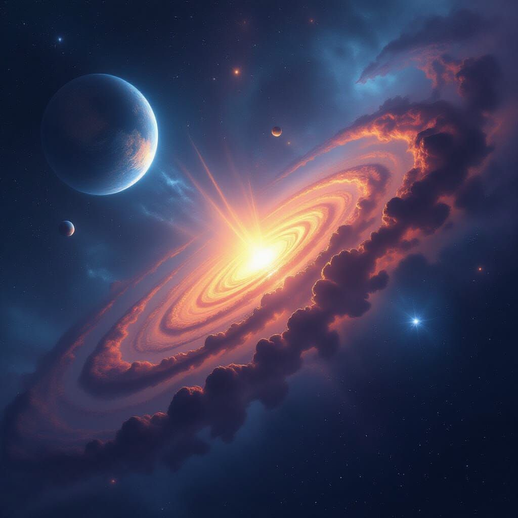 Abstract End of Time Conceptual Art