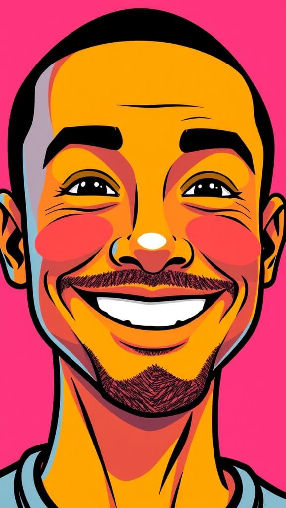 Portrait Man, Emoji style