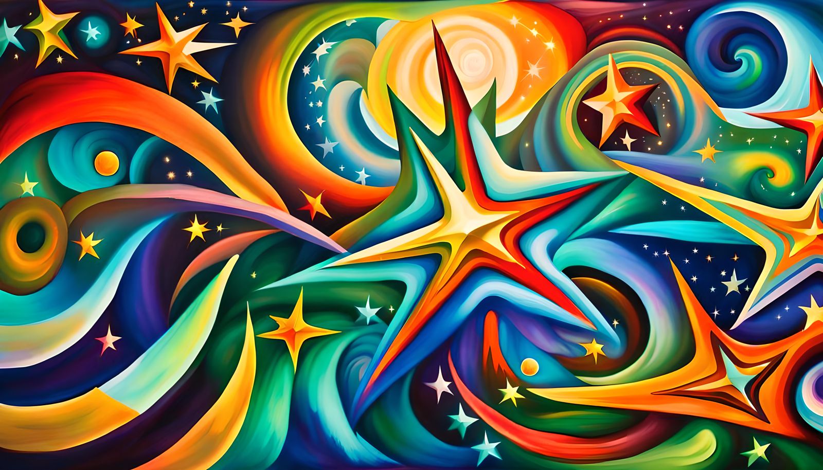 Iridescent Star Cluster in Electromagnetic Maelstrom